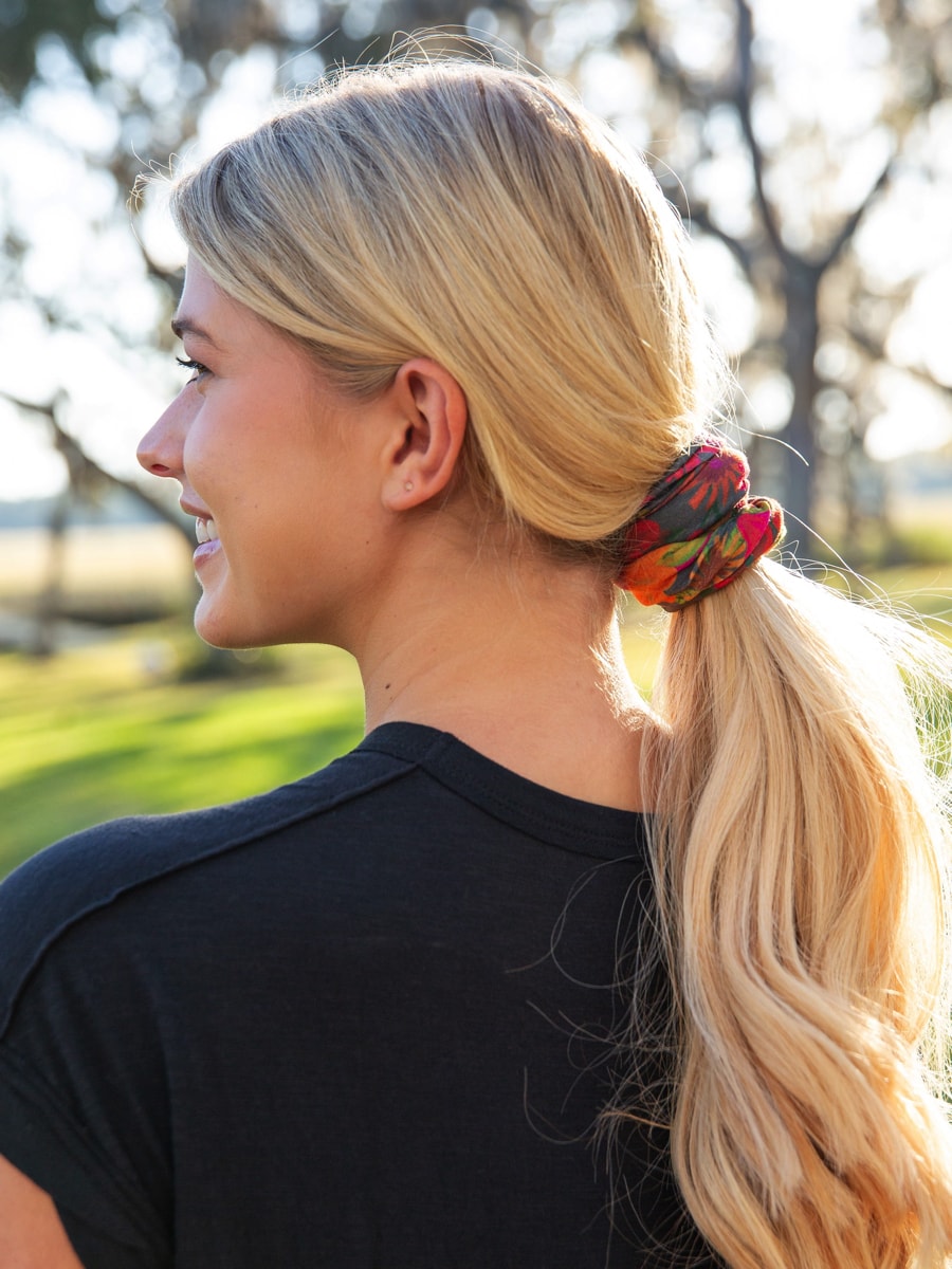 Boho Bandeau Orange/Pink Floral