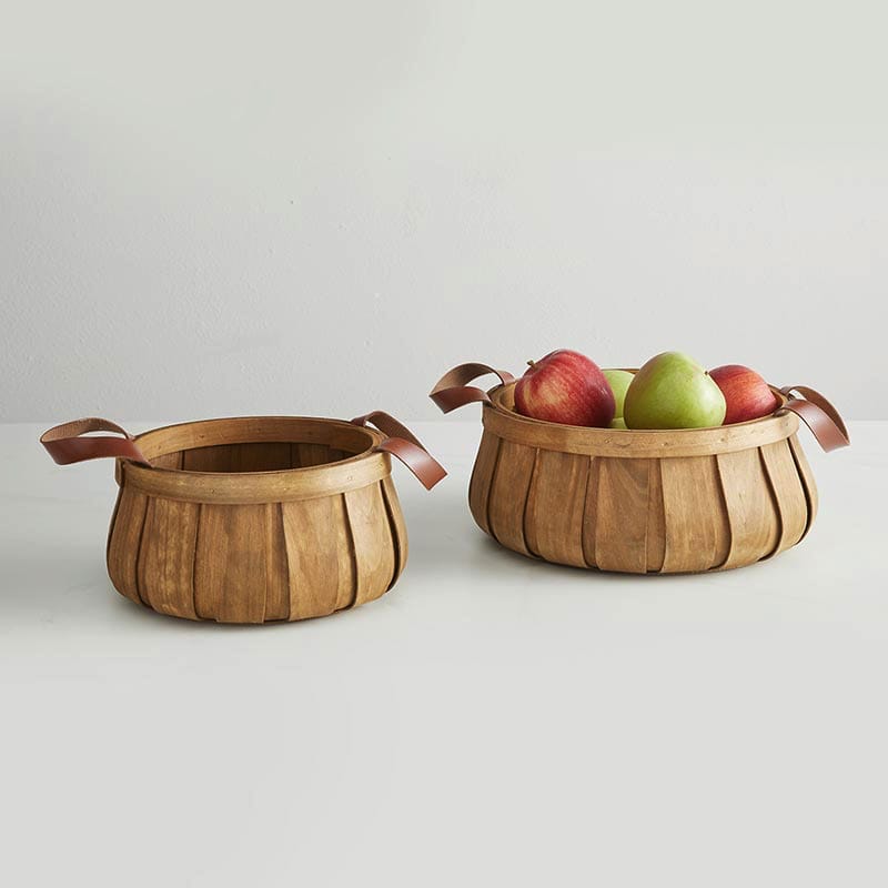 Wooden Chip Basket Set
