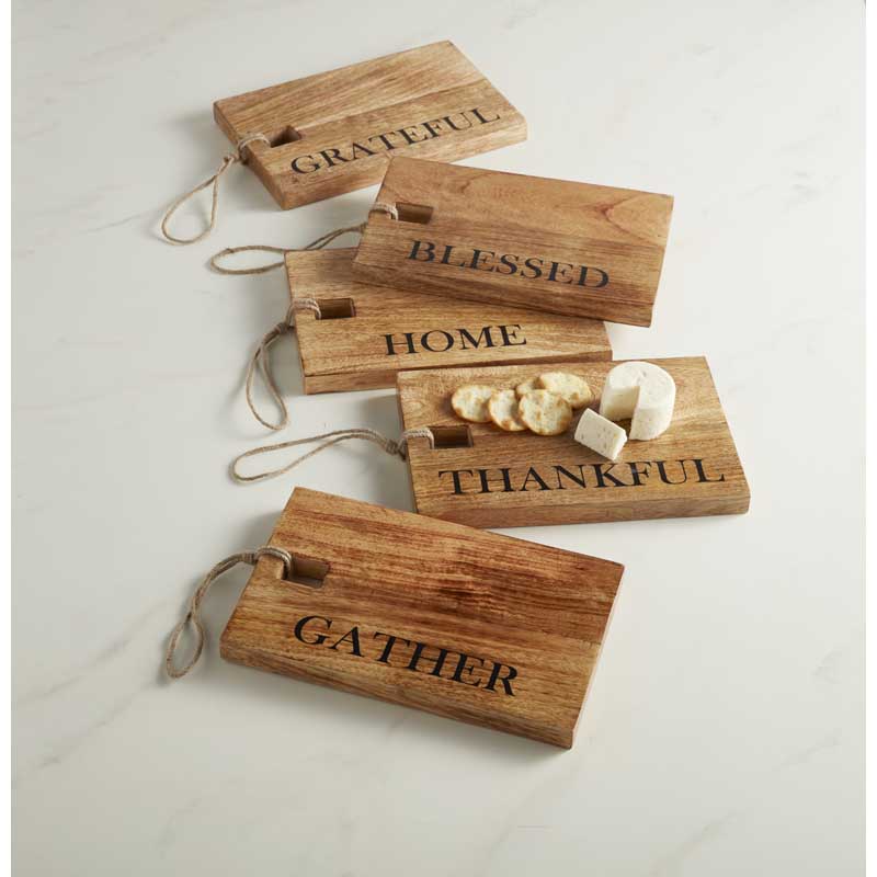 Wooden Chopping Board - Grateful