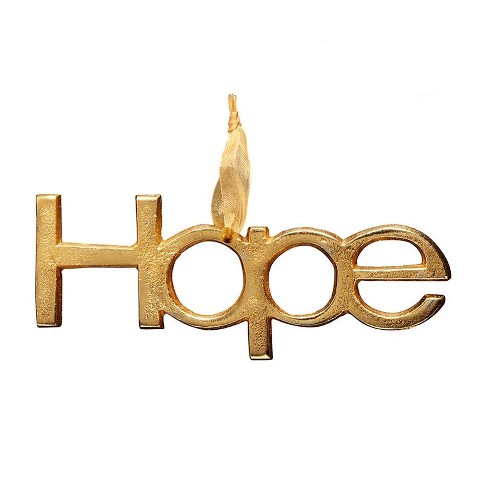 Ornament - Gold Hope - Holiday