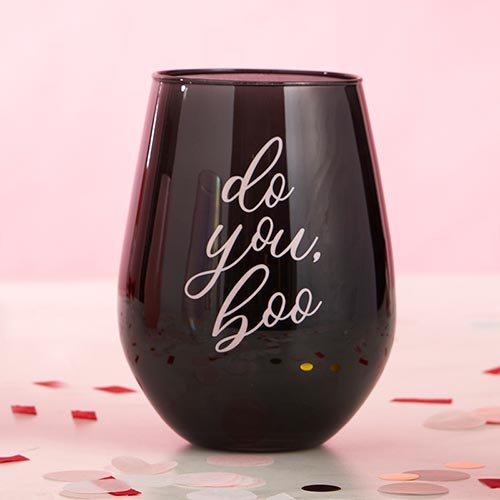 Jumbo Stemless Wine Glass - Do You, Boo